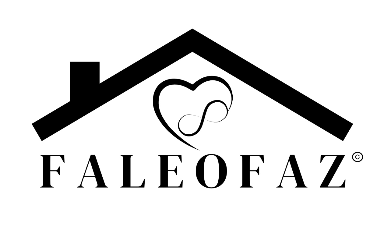 FaleOfaz LLC logo — house with heart infinity symbol